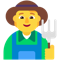 Farmer emoji on Microsoft